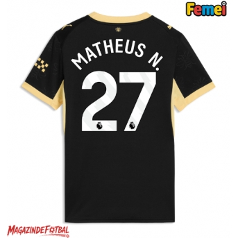 Manchester City Matheus Nunes #27 Tricou Fotbal Replică 2026-27 Femei Deplasare